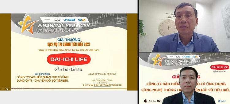 Dai-ichi Life Việt Nam được vinh danh là “Công ty Bảo hiểm nhân thọ có ứng dụng CNTT - Chuyển đổi số tiêu biểu