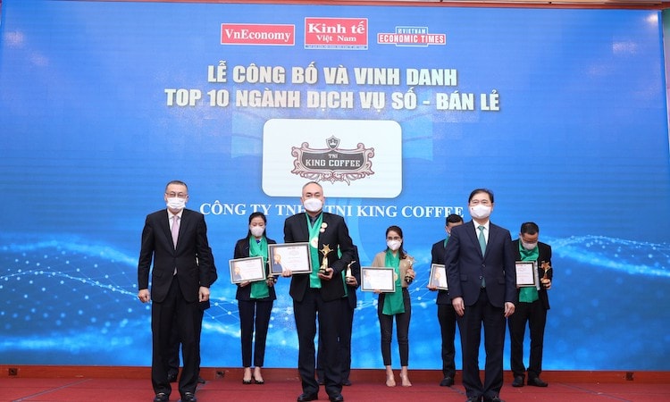 TNI King Coffee được vinh danh Top 10 Thương hiệu mạnh Việt Nam 2020 - 2021