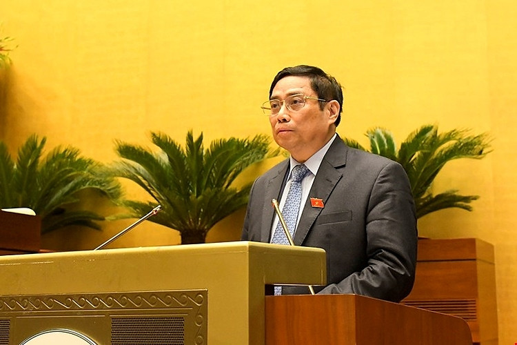 Thủ tướng Phạm Minh Chính trình bày báo cáo