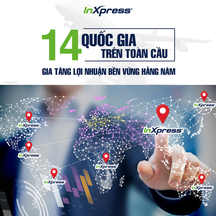 InXpress đã có mặt tại 14 quốc gia trên toàn cầu