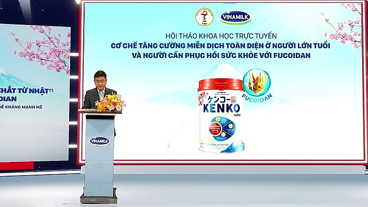 Đại diện Công ty CP Sữa Việt Nam (Vinamilk) phát biểu.