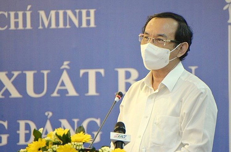 Bí thư Thành ủy TP Nguyễn Văn Nên chủ trì buổi họp mặt