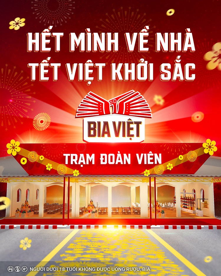 Bia Việt đồng hành cùng người Việt về nhà ăn Tết