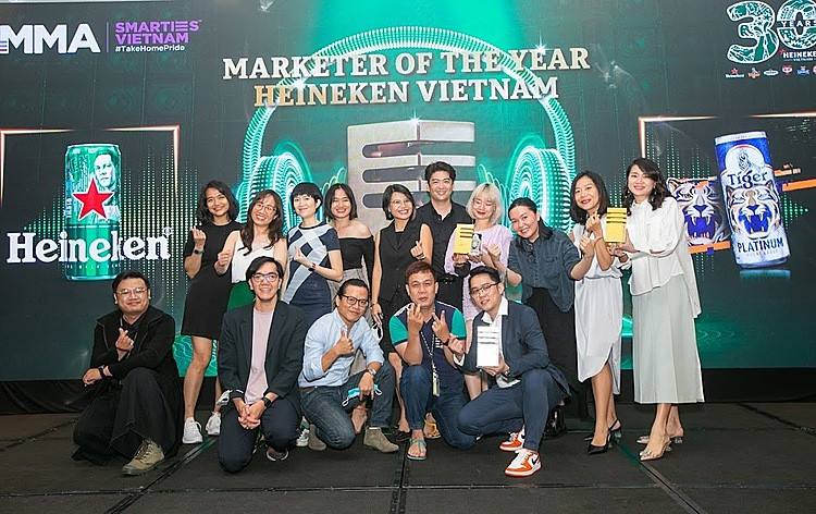 Đội ngũ tiếp thị HEINEKEN Việt Nam nhận danh hiệu Nhà tiếp thị của năm