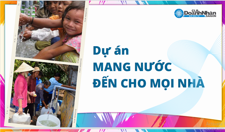 Mời tham gia dự án “Mang nước đến cho mọi nhà”