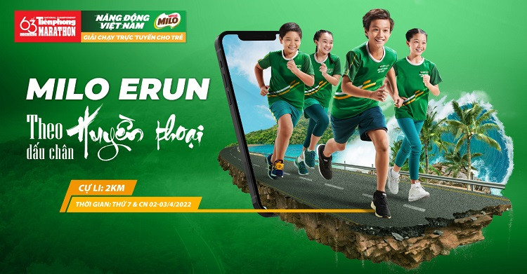 Giải chạy bộ trực tuyến cho trẻ em MILO Erun