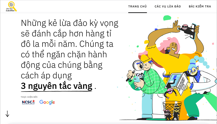 Trang web giúp người dùng Việt nhận diện lừa đảo trực tuyến