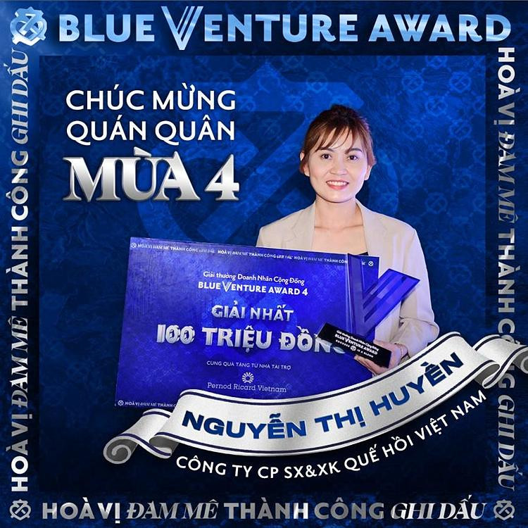 Bà Nguyễn Thị Huyền và Vina Samex ghi dấu ấn ở vị trí quán quân Blue Venture Award 2022