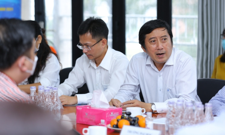 PGS. TS Trần Lê Quan, Hiệu trưởng Trường Đại học Khoa học Tự nhiên TP.HCM ủng hộ ý tưởng xây dựng giáo trình giảng dạy từ các tình huống của doanh nghiệp Việt Nam