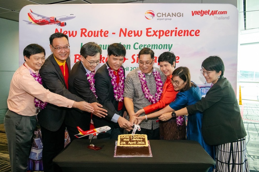 Vietjet Thái Lan khai trương đường bay Bangkok – Singapore