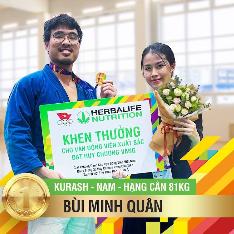 Herbalife Việt Nam trao thưởng cho các vận động viên nhận 30 huy chương vàng SEA Games