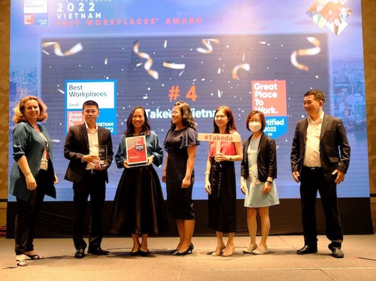 Takeda Việt Nam được vinh danh là “Nơi làm việc tốt nhất Việt Nam” năm 2022