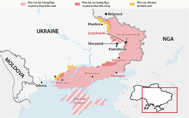 Sloviansk và Kramatorsk có thể trở thành mục tiêu tiến công tiếp theo của Nga ở đông Ukraine.