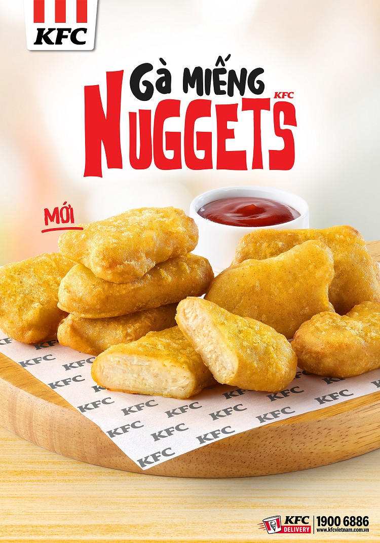 Gà miếng Nuggets của KFC - Giòn đậm vị