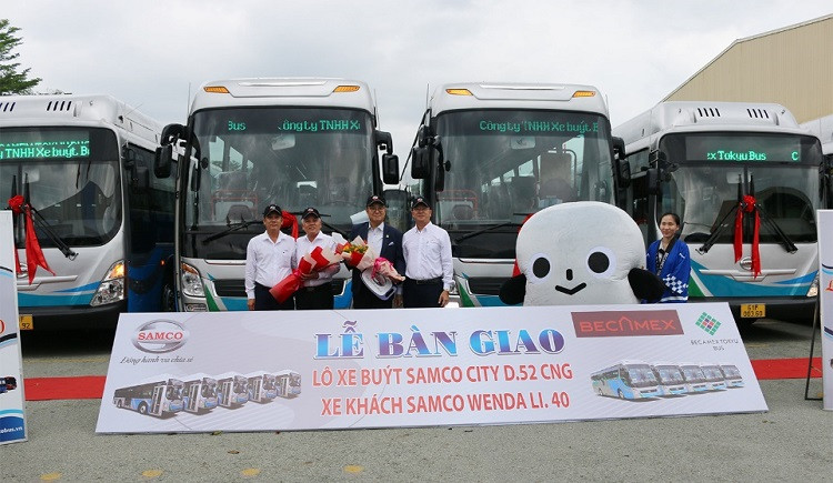Xe buýt Samco City D.52 sử dụng nhiên liệu sạch khí CNG