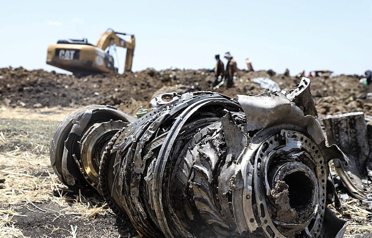 Hiện trường vụ tại nạn máy bay thảm khốc ở Ethiopia. (Nguồn: AFP/Getty Images)