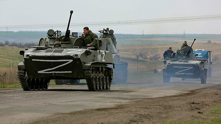 Lực lượng ly khai thân Nga ở Donbas. Ảnh: AP.