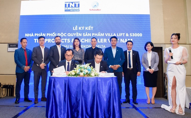 TNT Projects ký kết hợp tác với Schindler Việt Nam về phân phối thang máy