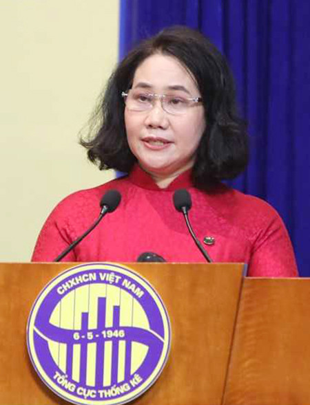 Bà Nguyễn Thị Hương - Tổng cục trưởng Tổng cục Thống kê (Bộ Kế hoạch và Đầu tư)
