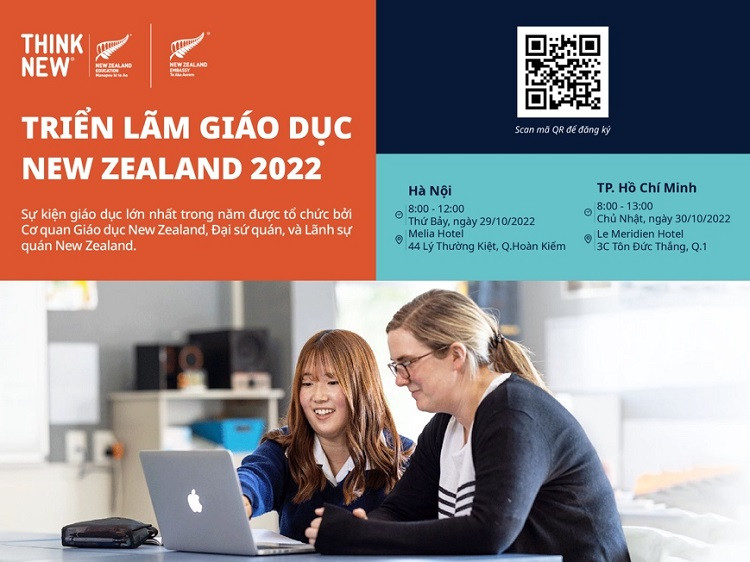 Hơn 40 đơn vị giáo dục tham gia triển lãm giáo dục New Zealand vào tháng 10/2022