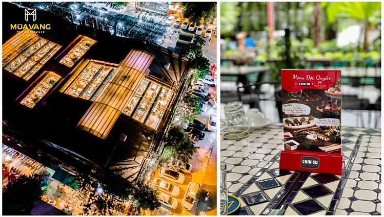 Nhà hàng Mùa Vàng nổi bật với ẩm thực sáng tạo & không gian sân vườn rộng rãi