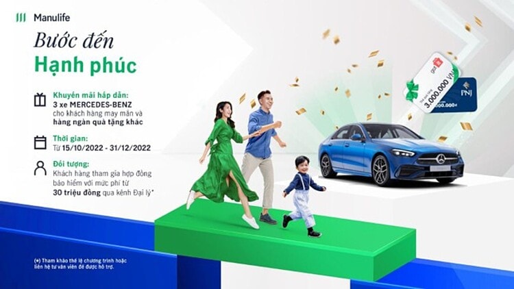 Manulife Việt Nam tri ân khách hàng với chương trình khuyến mại “Bước đến hạnh phúc”