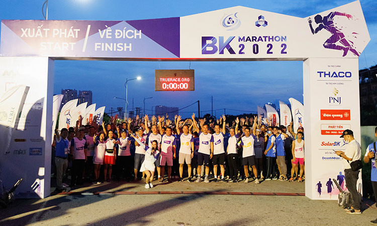 Hơn 3.000 vận động viên tham gia giải chạy BK Marathon