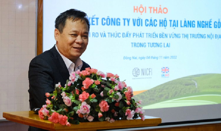 Ông Võ Quang Hà, Chủ tịch Công ty TAVICO phát biểu tại hội thảo.