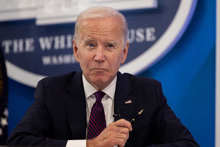 Tổng thống Biden trong cuộc họp tại Nhà Trắng hôm 2/9. Ảnh: AFP.