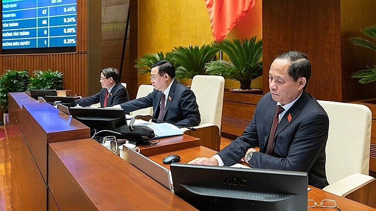 465/466 đại biểu Quốc hội (chiếm 93,37% tổng số đại biểu Quốc hội) đã tán thành Nghị quyết về Kế hoạch phát triển kinh tế-xã hội năm 2023.