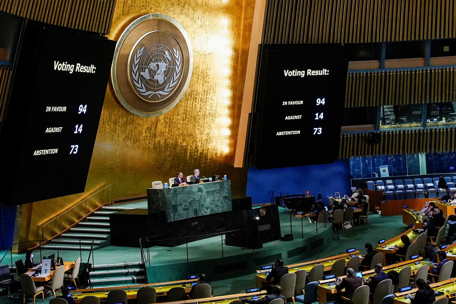 Liên Hiệp Quốc thông qua Nghị quyết kêu gọi Nga bồi thường cho Ukraine