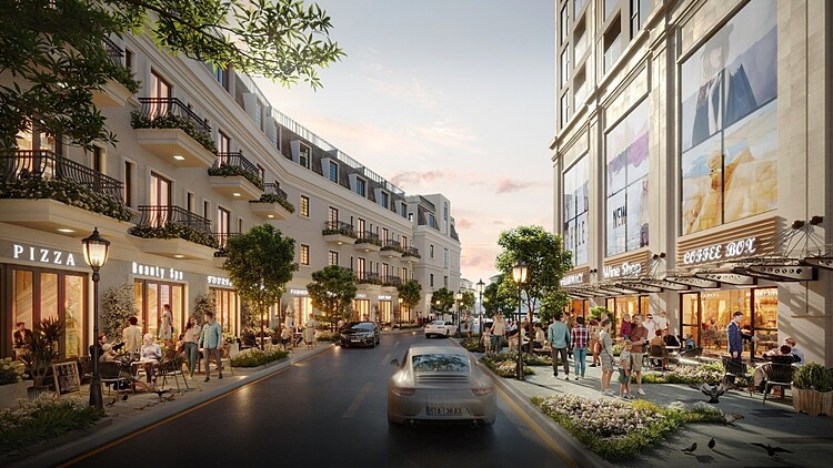 Khu phố thương mại với nhiều tiện ích tại dự án Grand Mark Nha Trang -  Ảnh phối cảnh: PropertyX