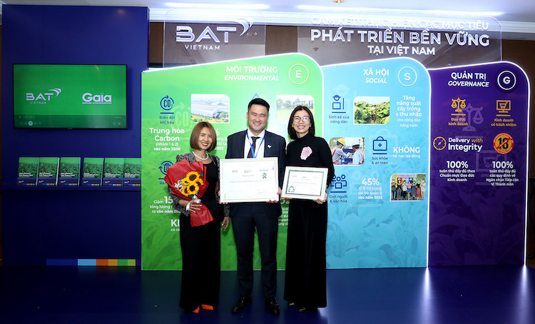 BAT Việt Nam được vinh danh phát triển bền vững