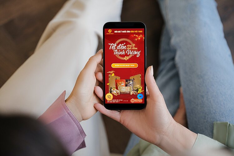 Hồng Phát Food đã ra mắt trang online phục vụ mua sắm Tết mang tên “Món quà ý nghĩa cùng Hồng Phát Food”
