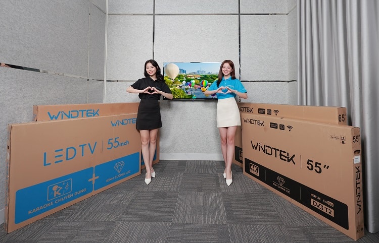 Windtek ra mắt dòng TV cường lực mới