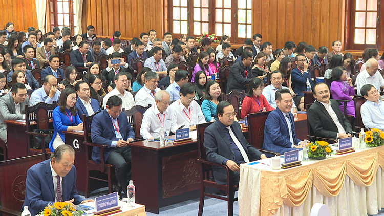 Các đại biểu tham dự Đại hội Hội doanh nhân trẻ Long An