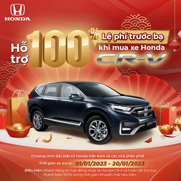 Honda Việt Nam ưu đãi khách hàng lệ phí trước bạ