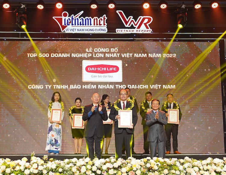 Dai-ichi Life Việt Nam xếp vị trí 70 trong top 500 doanh nghiệp lớn nhất Việt Nam