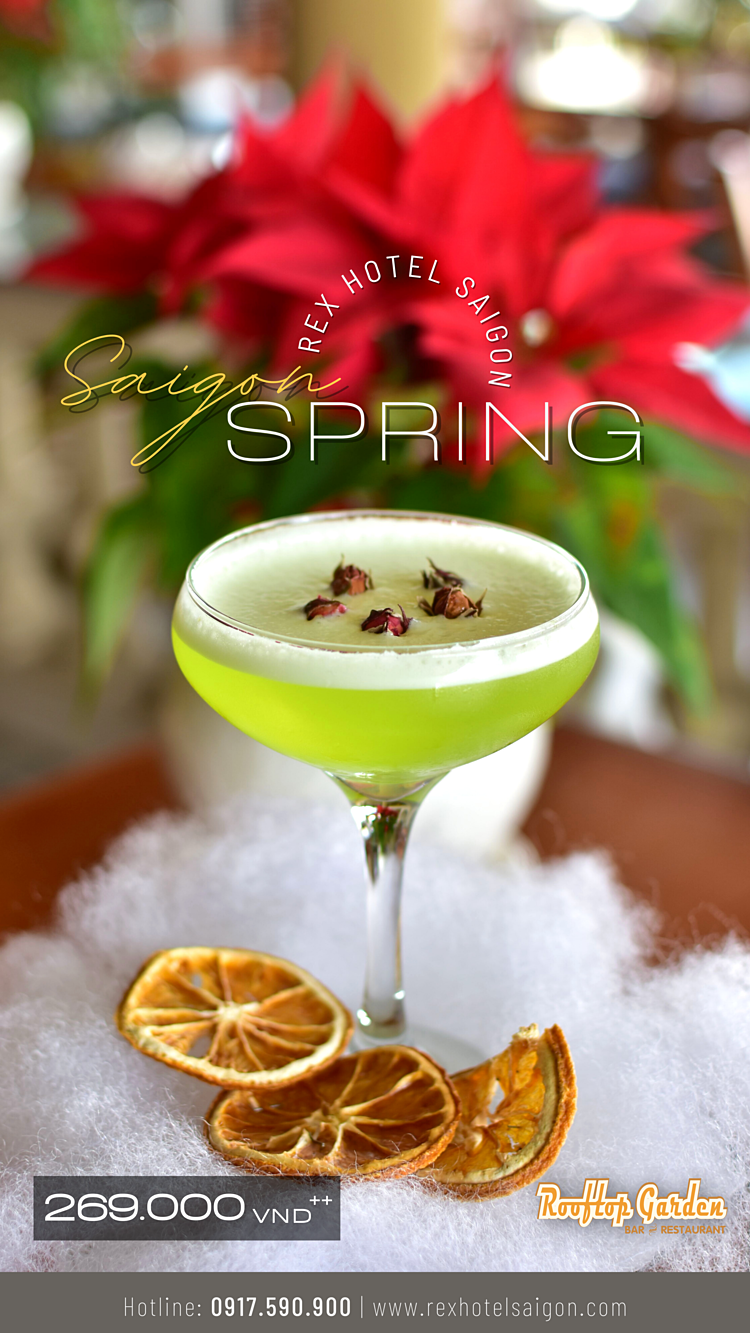 Saigon spring cocktail - thức uống đem đến nhiều trải nghiệm mới lạ