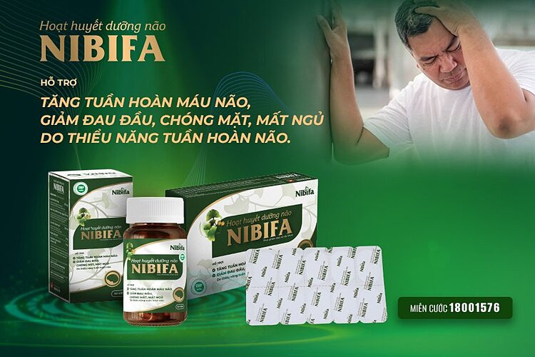 Hoạt huyết dưỡng não Nibifa giải quyết nỗi lo mất ngủ, tăng tuần hoàn máu não