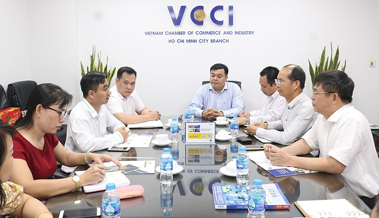 Toàn cảnh buổi làm việc giữa VCCI-HCM và TT XTĐT,TM&DL tỉnh Bình Phước - năm 2022