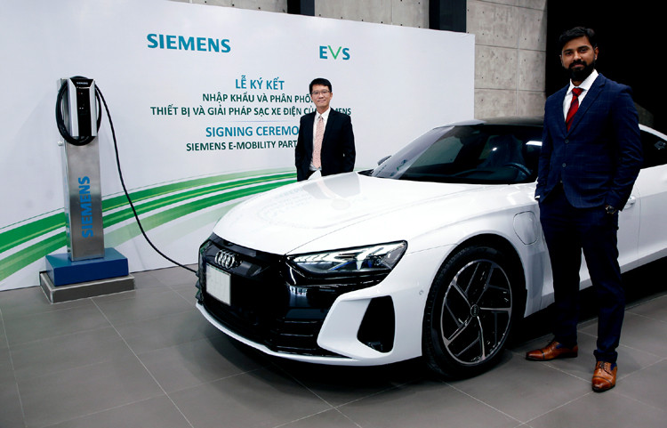 Siemens và EVS hợp tác cung cấp thiết bị sạc xe điện tại Việt Nam