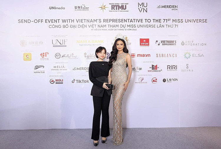 Bà Yến Hoàng - Giám đốc Marketing và Truyền thông của khách sạn Le Méridien Saigon tại sự kiện Miss Universe Vietnam 2022