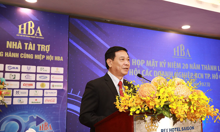 Ông Đào Xuân Đức - Chủ tịch HBA chia sẻ tại lễ kỷ niệm