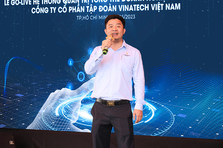 Ông Phạm Văn Khanh - Tổng giám đốc Tập đoàn Vinatech khẳng định SAP S/4HANA là nền tảng quan trọng thúc đẩy doanh nghiệp đạt được các mục tiêu tăng trưởng