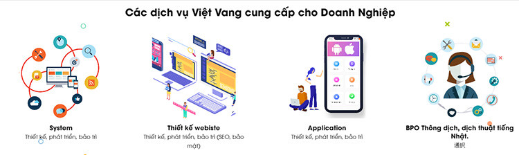 Việt Vang cung cấp nhiêu dịch vụ thiết kế phần mềm cho doanh nghiệp