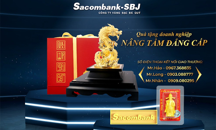 Sản phẩm Quà tặng kim hoàn Sacombank-SBJ được khách hàng tín nhiệm
