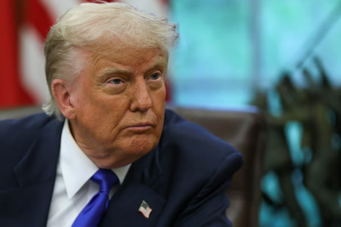 Tổng thống Mỹ Donald Trump tại phòng Bầu dục ở Nhà Trắng, Washington D.C., Mỹ, ngày 5/5. Ảnh: Reuters