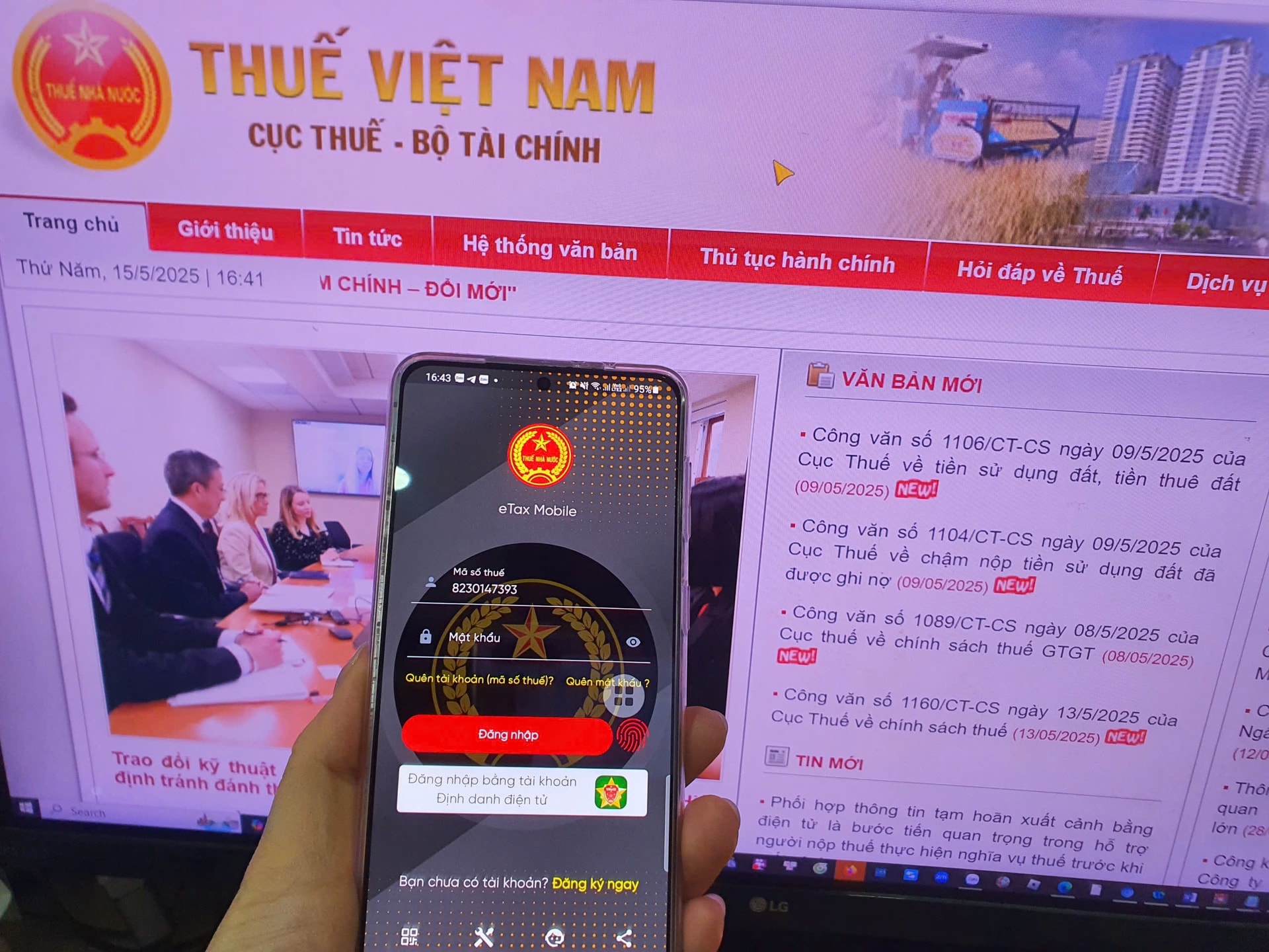 Tạm dừng ứng dụng thuế điện tử từ 23.5 - 15.6