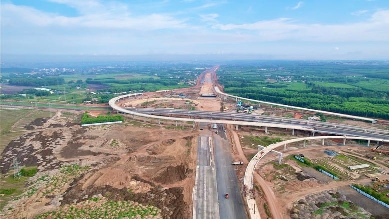 Các hạng mục chính cao tốc Biên Hòa-Vũng Tàu đang bám sát tiến độ